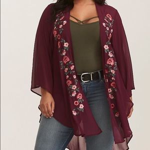 Brand new Torrid kimono. Never worn! Size 0